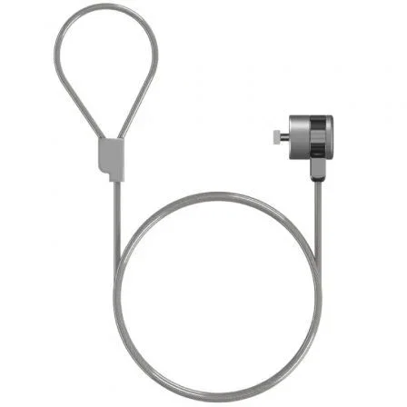 Aisens Cable de Seguridad con Cerradura de Llave 1.5m ASLK-D40K02-SL en Plata